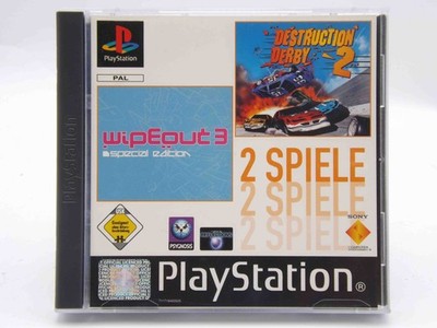 Wipeout 3: Special Edition + Destruction Derby 2 (Sony PlayStation 1/2) PS1 Spie