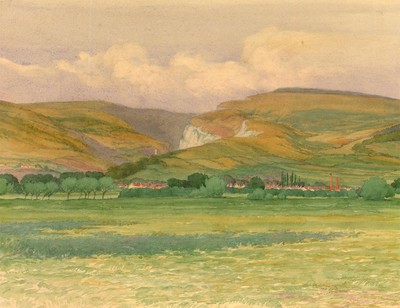 Edward Ridley (1883-1946) - Aquarell, In Richtung Kreidefelsen.