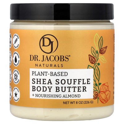 Plant-Based Shea Souffle Body Butter, Almond, 8 oz (226 g)