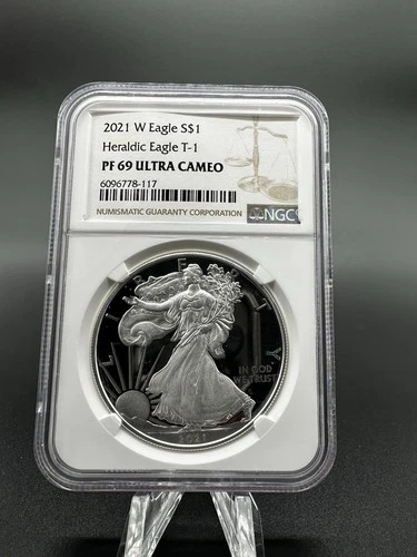 2021 W Eagle Heraldic Eagle Type-1 Pf69 Ultra Cameo NGC 1 Oz