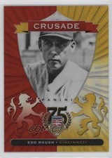 2014 Panini Hall of Fame Crusades Red 6/75 Edd Roush #32 HOF 0l2