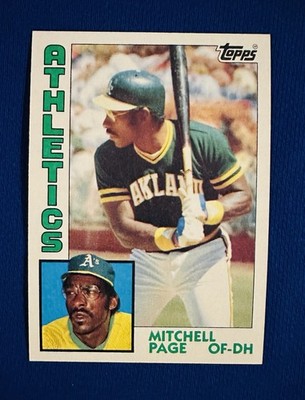 1984 TOPPS #414 MITCHELL PAGE OAKLAND A'S NM-MT or BETTER 2nd ROY
