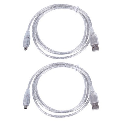 2X 1.5M USB zu IEEE 1394 4 Pin Firewire DV Adapterkabel Konverter FÜR PC Ka9429