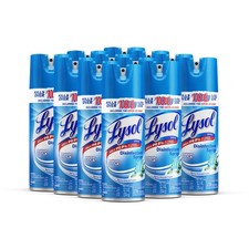 8 Pack Lysol Sanitizer Disinfectant Spray Spring Waterfall Scent 12.5 Oz Odor
