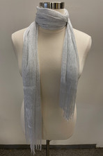 Women Metallic Glitter Shawl Wrap Sparkling Wedding Evening Scarf White One Size