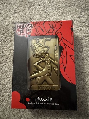 Helluva Boss Moxxie Gold Plated Metal Collectible Card