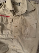 5 Used Boy Scouts Of America Shirts with glue marks