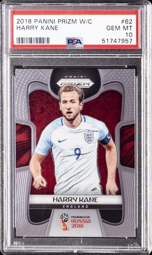 2018 PANINI PRIZM WORLD CUP #62 HARRY KANE PSA 10