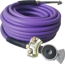 Truck Tire Inflator Kit, 3/8 in x 50 ft Hybrid Air Hose with Glad Hand Air C...