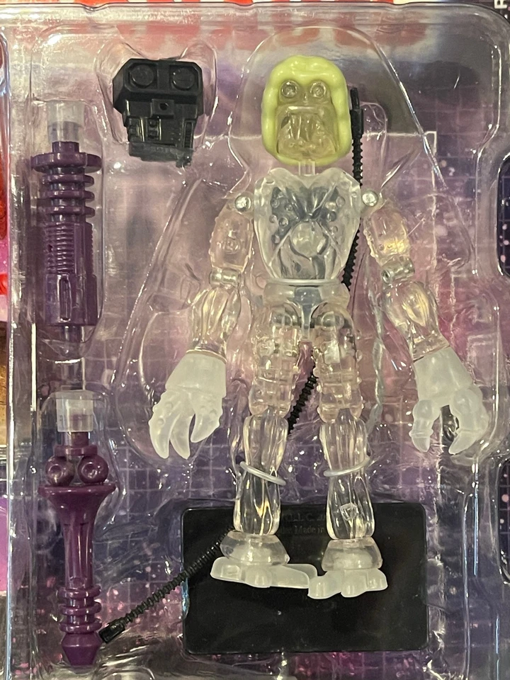 RARO VINTAGE 2002 PALISADES MEMBROS TRANSPARENTES CON CEREBRO BRILLANTE SERIE 1 COMPLETO SIN USAR, EN CAJA Foto 2 de 4