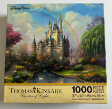 Disney Parks Kinkade A New Day At The Cinderella Castle 1000 Piece Puzzle Sealed