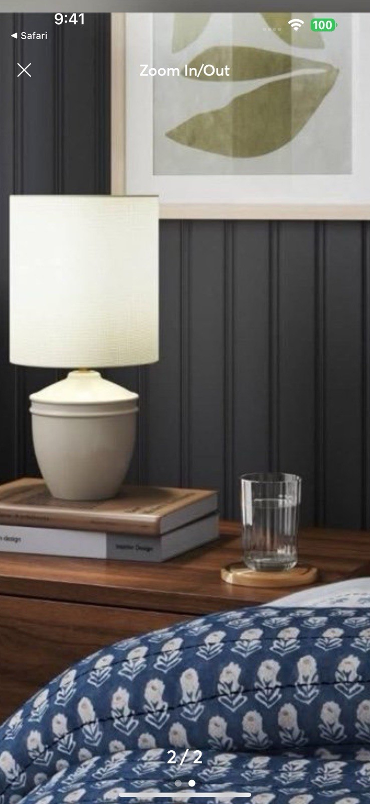 Threshold Mini Ceramic Table Lamp Set of 2, Modern, Cream Color, BRAND NEW