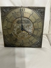 VINTAGE 18TH CENTURY 30 hour LONG CASE CLOCK + MOVEMENT BRASS, clock & mechanism