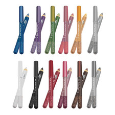 12-Color Blendable Glitter Eyeshadow Stick Set with Shimmer Finish