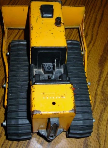 BULLDOZER de colección Tonka 1974-5 de acero prensado: T-6 con orugas 9" de longitud Foto 4 de 4