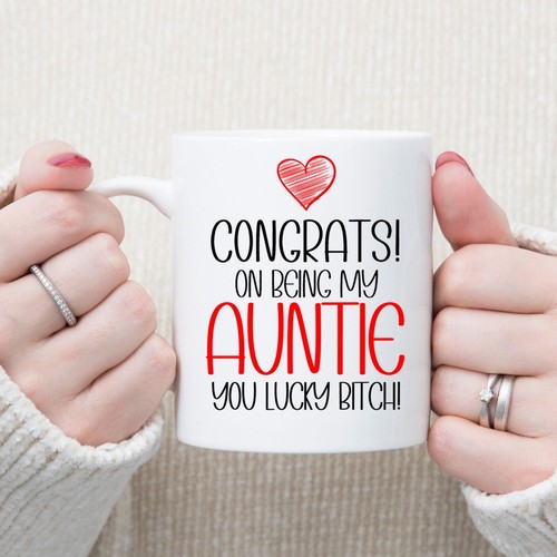Divertido regalo de tía - Taza de felicitaciones por ser mi tía - regalos para cumpleaños de tía - Imagen 15 de 21