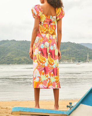Farm Rio Dresses | Farm Rio Tropical Fruit Salad Maxi Dress Size Xl Nwt | Color: Orange/Pink | Size: Xl | Eatplaylove's Closet Farm Rio Dresses | Farm Rio Tropical Fruit Salad Maxi Dress Size Xl Nwt | Color: Orange/Pink | Size: Xl | Eatplaylove's Closet