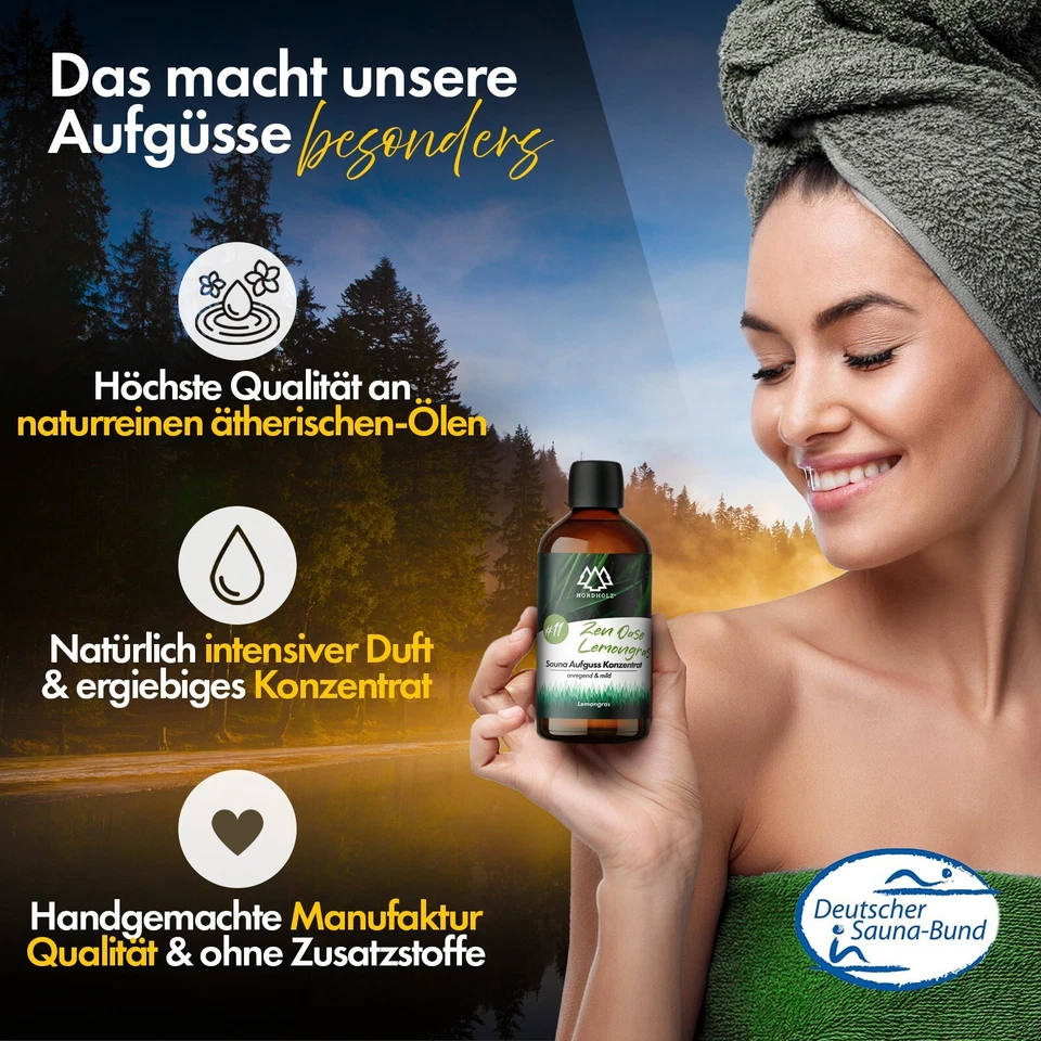 NORDHOLZ® Saunaaufguss Konzentrat - Premium Sauna Aufguss - 100% Made in Germany - Bild 3 von 4