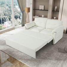 Convertible Pull Out Sofa Bed Queen Size Multi-Functional Chenille Loveseat Sofa