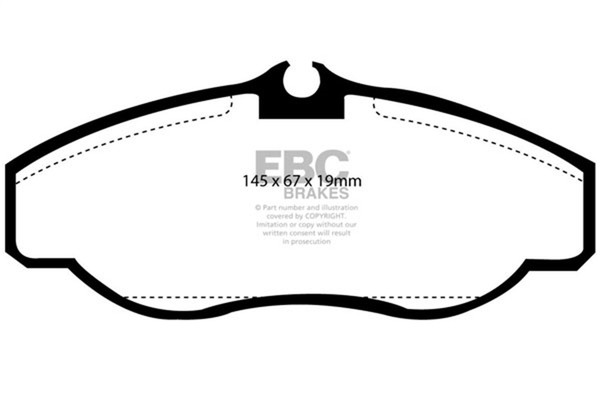 EBC Brakes DP61037 6000 Serie Greenstuff BremsbeläGe FüR Truck/Suv-image