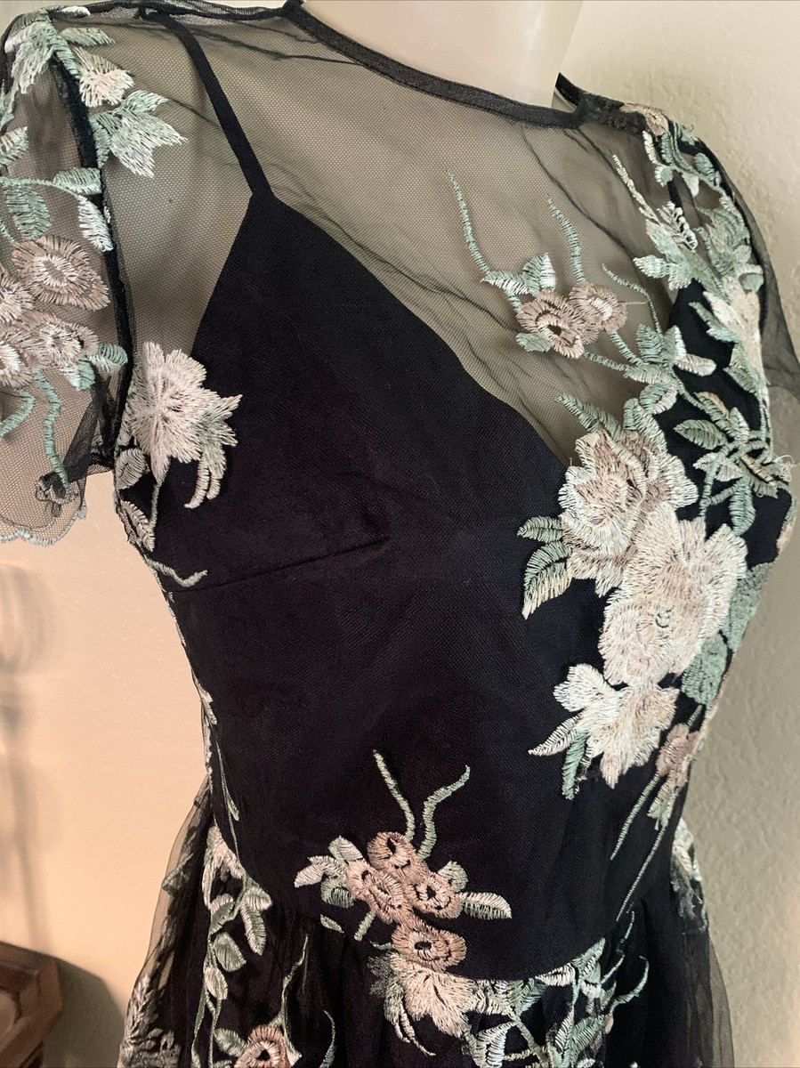 CHI CHI LONDON UK Size 12NWT Women's Cherie Sheer Lined