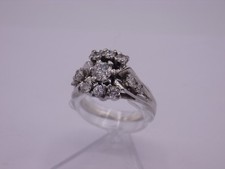 wunderschöner Brillant Ring Weiß - Gold 585 punziert Gr. 59 ca. 0,95ct