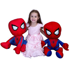Spiderman 60cm Action Pose Grande Peluche Original Marvel En Velours