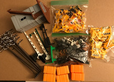 HUGE lot, over 115 total pieces, scale items for use w/model trains, diorama