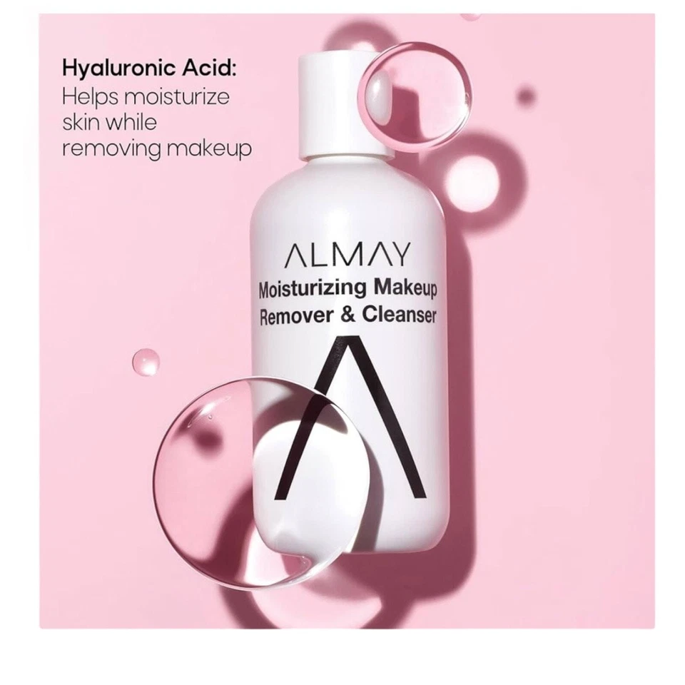 Almay Moisturizing MAKEUP REMOVER & FACE CLEANSER 4oz Bottle Fragrance Free - Image 2 of 4