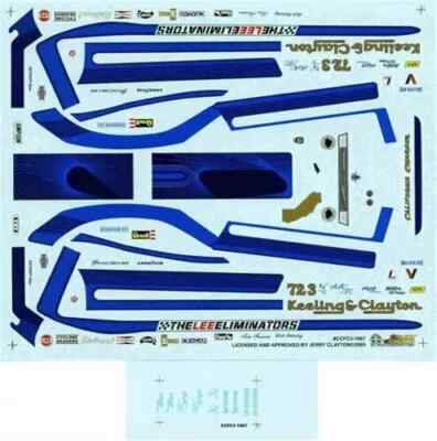 Slixx 1967 Keeling & Clayton Pinto F/C-Ferrano/Ramsey 1/25 drag decal