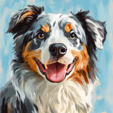 Australian Shepherd Wall Decal Sticker 18X18cm Large