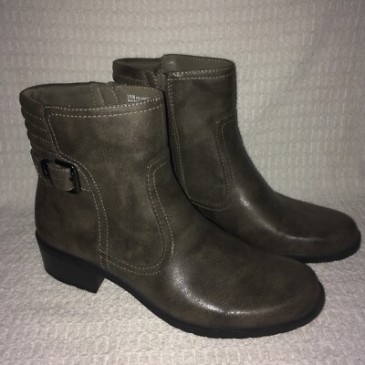 Anne Klein Sport Aklanette Womens Taupe Bootie Size 10 M EUC