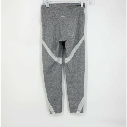 Aerie Women's Gray White Mesh Panel High Waist 7/8 Active Leggings Small Short - Picture 2 of 7