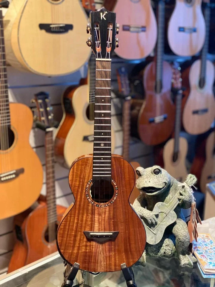 Kamehameha Ukulele KT-52 EQ Tenor All Solid Acacia Koa Gloss w/electric pickup - Image 2 of 4
