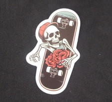 Colorful Crazy Cool  Creepy Evil Skeleton Sticker 2.5" x 1.5" U 