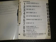 Yasnac I80L Control Instruction Manual