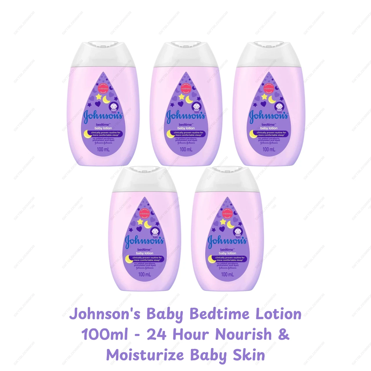 5 x Johnson's Baby Bedtime Lotion (100ml) 24 Hour Nourish Baby Skin Moisturize
Opens in a new window