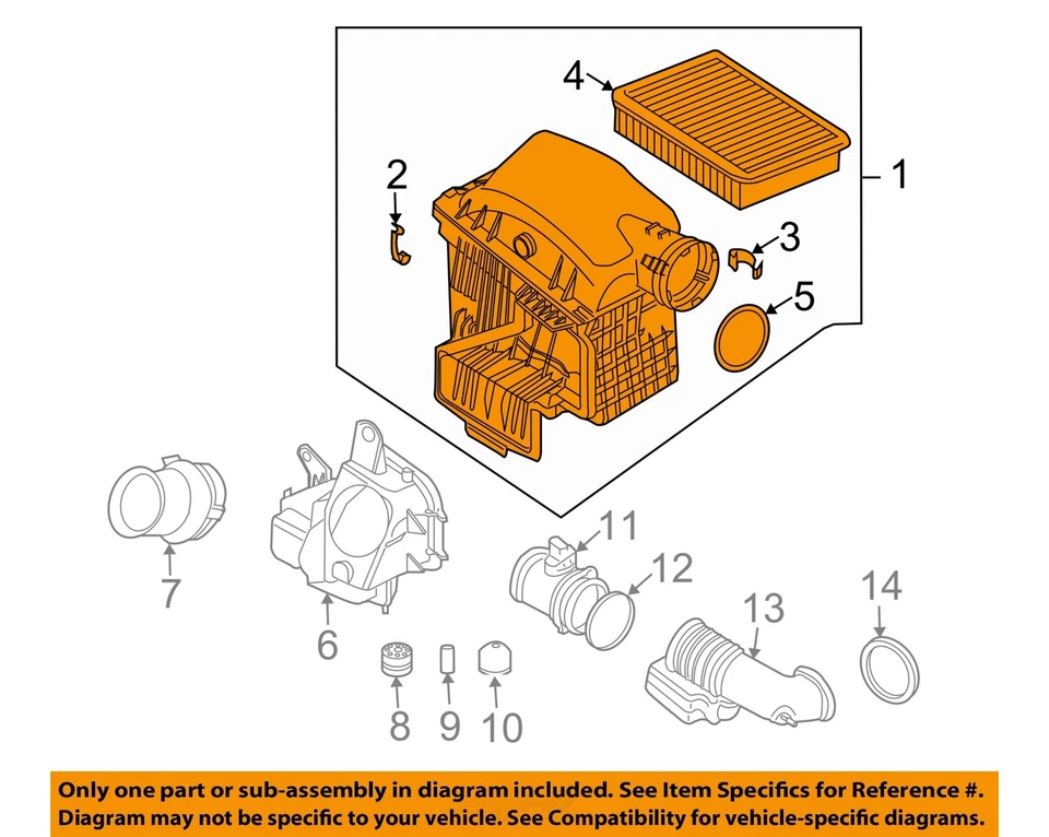 Conjunto de filtro de aire usado se adapta a: BMW 745I grado A 2004 Foto 2 de 4