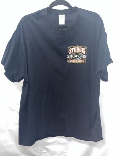 Sturgis T Shirt Nera Uomo XL 2019 South Dakota Moto Rally - Foto 3 di 4