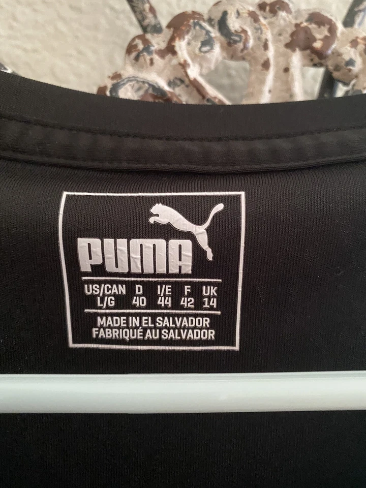 Puma Mujer Camisa Activa Atlética Negra Foto 3 de 4