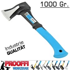 Profi Spaltaxt Forstaxt Spalt Beil Axt Holz Spalten Fiberglas ERGO Stiel 1000 Gr