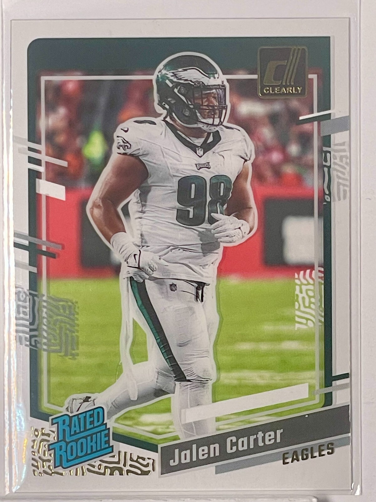 2023 Clearly Donruss Jalen Carter Rate Rookie gold foil #64