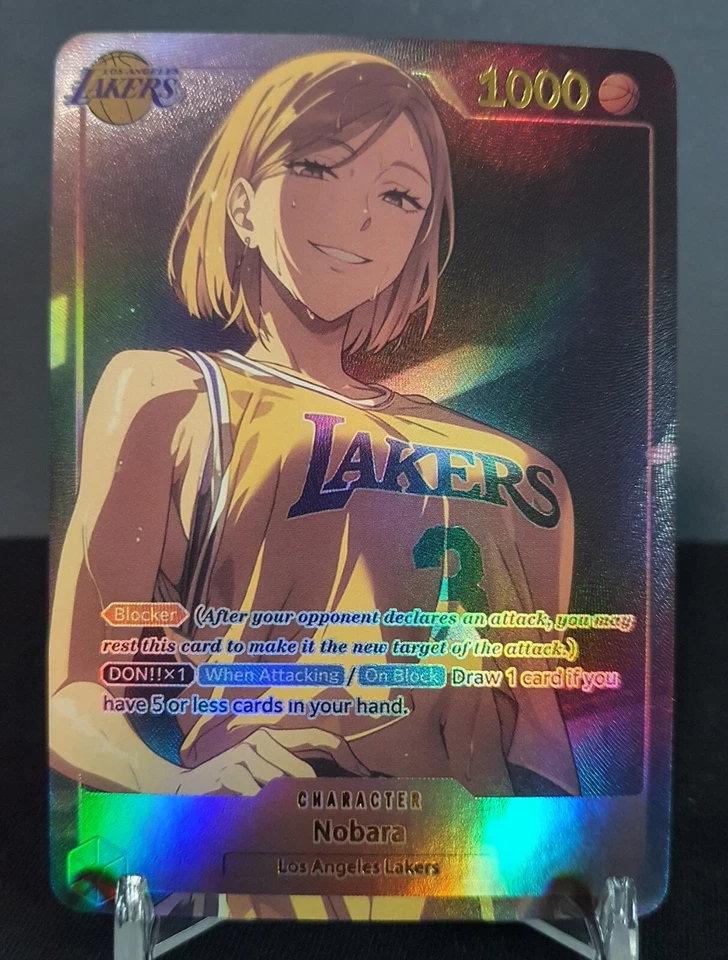 LA LAKERS NOBARA KUGISAKI JUJUTSU KAISEN NBA Basketball Waifu ACG Doujin Card - Image 3 of 3