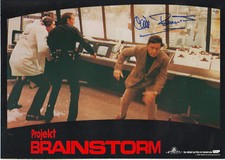 Cliff Robertson Autogramm signed A4 Kinoaushangbild "Projekt Brainstorm"