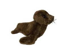 Aurora Miyoni Seal Sea Lion Plush Stuffed Animal Brown Realistic 10 Inch