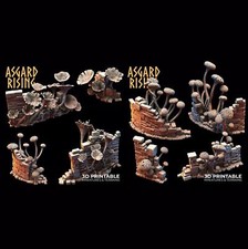 3D Printed Asgard Rising Fungi Ruins 28 32 mm Wargaming DnD