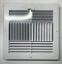 VENTI Fan Register 10 x 10 bright white actual 12" x 12"