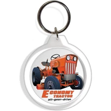 Economy Farm Garden Tractor Keychain Keyring Key Ring Yard  Lawn Mower Part