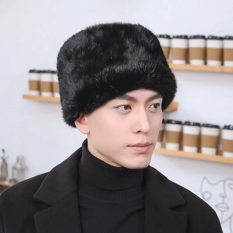 Rabbit fur hotsell beanie hat
