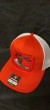 Vintage Stihl patch on Richardson  112 Snapback Trucker Hat Cap